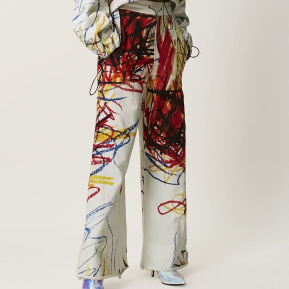 Vivienne Westwood Pants - Vivienne Westwood PALAZZO SWEATPANTS SPLASHES IT40 US4 never used 2019